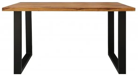 Indický jídelní stůl s kovovými nohami 140x90 cm