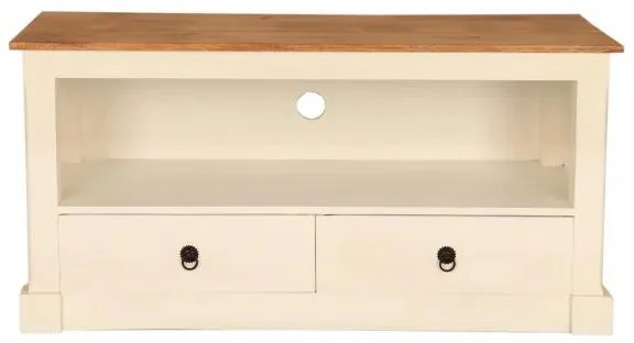 Indický masivní TV stolek Retro 120x60x45 cm