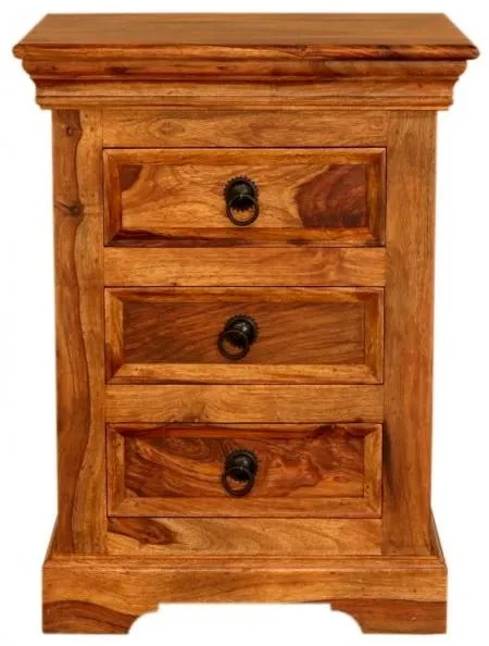 Indický noční stolek Jali 45x60x40 z palisandru