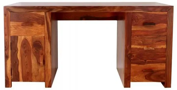 Indický psací stůl Kali z palisandru 160x76x80