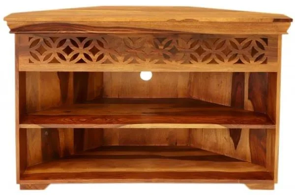 Indický rohový TV stolek Mira 110x70x50 z palisandru