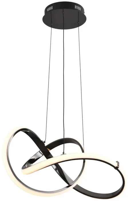 Indigo LED Lustr na lanku 44W černý