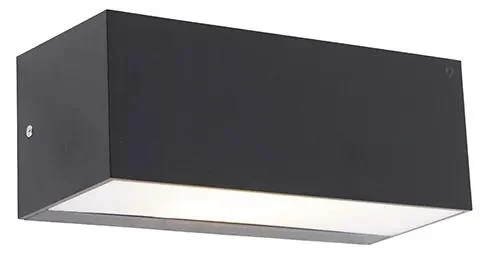 Inteligentní černá nástěnná LED lampa s IP65 a Wi-Fi A60 - Houks