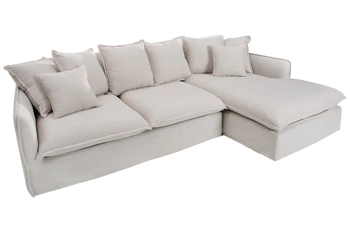 INVICTA INTERIOR Rohová sedačka Heaven 255 cm bílá