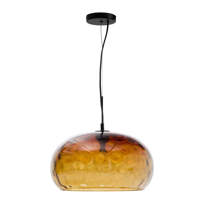 Jantarové závěsné svítidlo Balma 40 cm