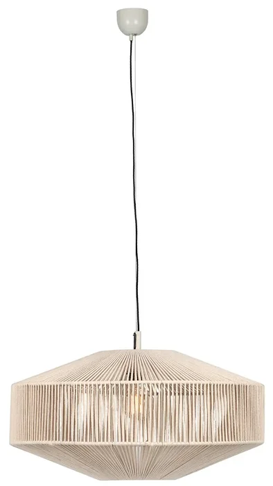 Japandi Stijl Hanglamp s Třpytivým Tmavým Látkovým Kabelm