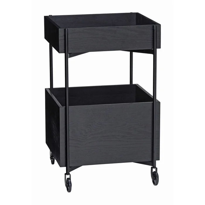 Jasanový servírovací vozík na kolečkách 42x37 cm