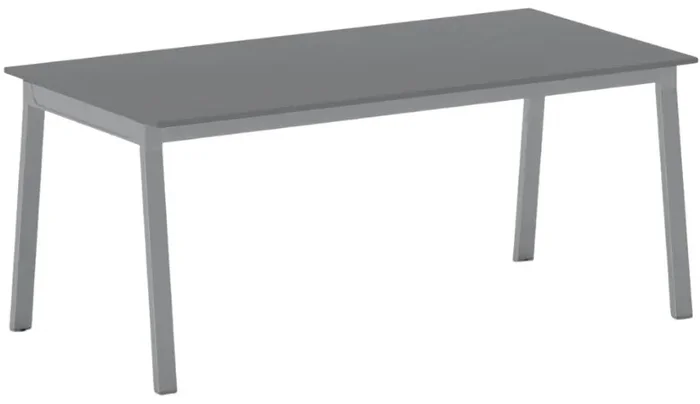 Jednací stůl PRIMO BASIC 180x90 cm šedostříbrná