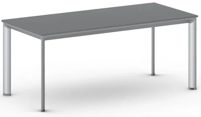 Jednací stůl PRIMO INVITATION 180x80 cm šedostříbrná