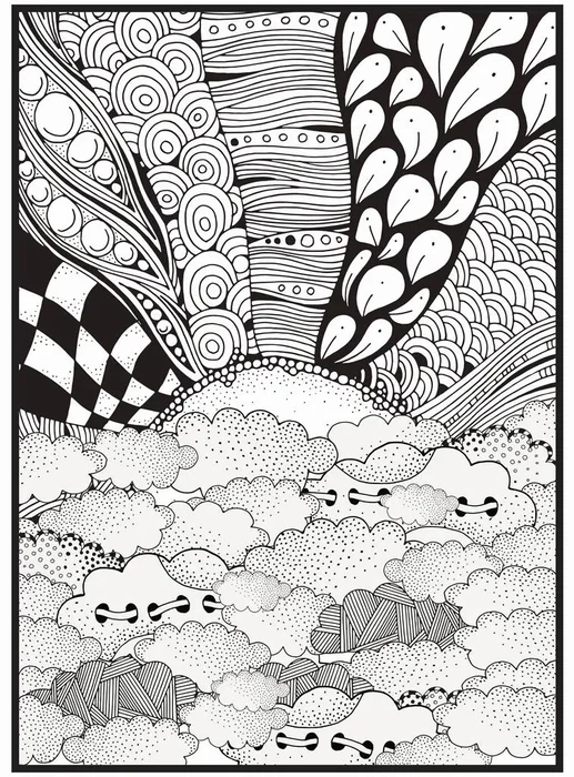 Jen tak z lásky - Omalovánka s motivem úsvitu 50x70 cm