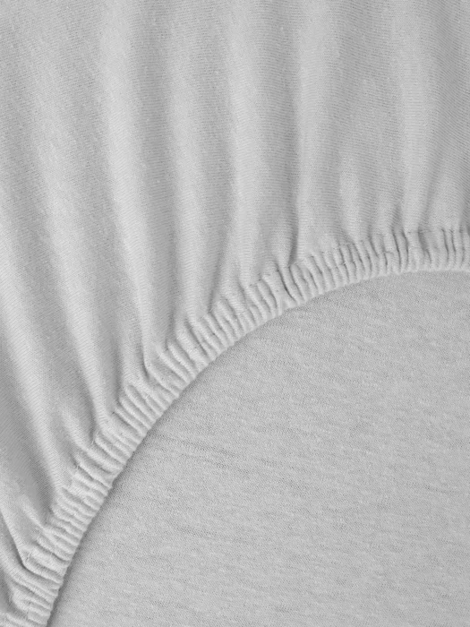 Jersey prostěradlo do postýlky 60×120 cm, světle šedé