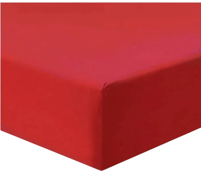 Jersey prostěradlo TiaHome červené 60x120 cm