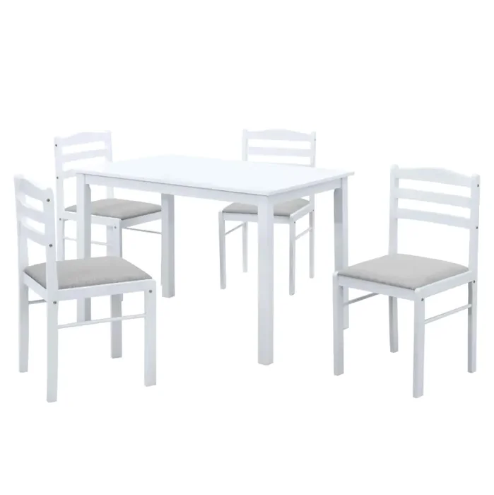 Jídelní set SOMIN 1+4 - bílý
