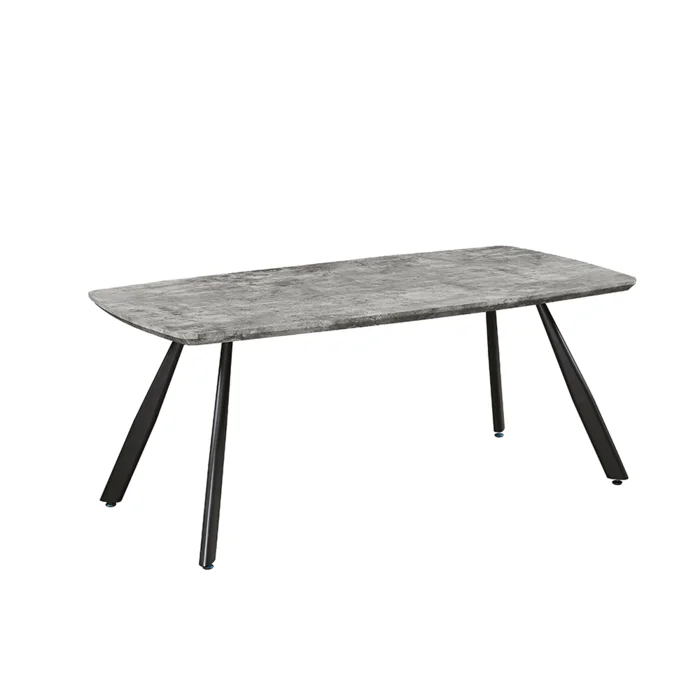 Jídelní stůl ADELON Beton/Černá 180×90 cm