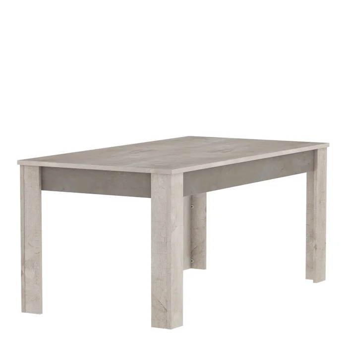 Jídelní stůl DETLEFA champagne dub / beton béžová