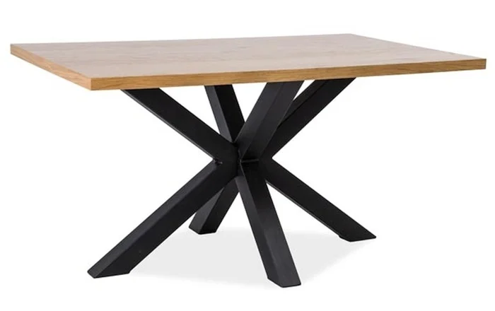 Jídelní stůl KARPOS 150×90 dub/černá