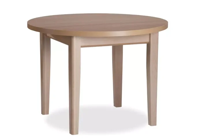 Jídelní stůl Max 2, kulatý, pevný nebo rozkládací, pr. 105 cm