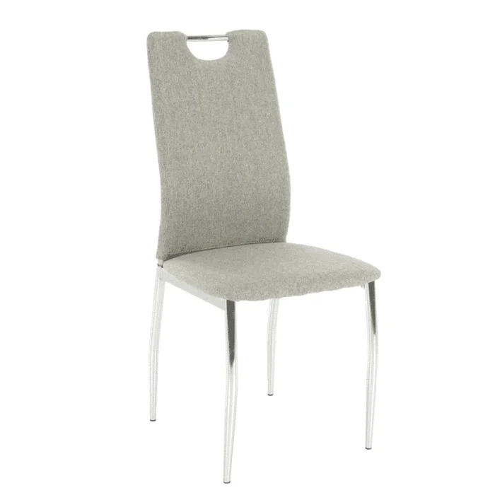Jídelní židle OLIVA NEW béžový melír a chrom