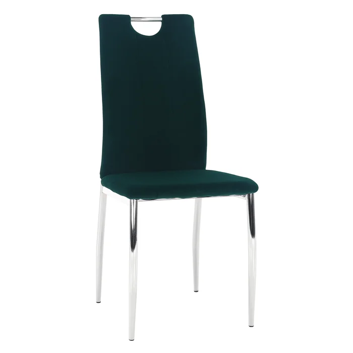 Jídelní židle OLIVA NEW – smaragd Velvet, chrom