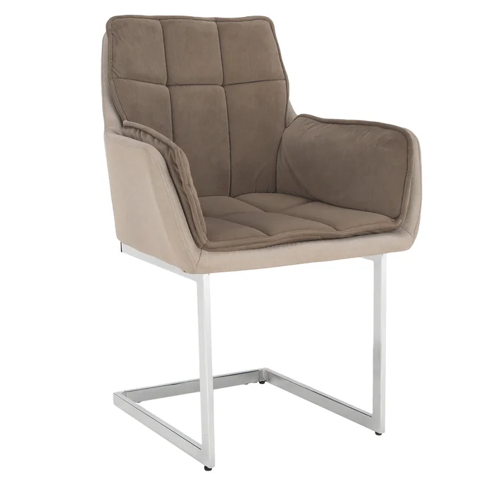 Jídelní židle Taupe Velvet šedohnědá
