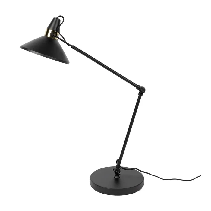 Jona Černá Stolní Lampa s Kovovým Stínidlem
