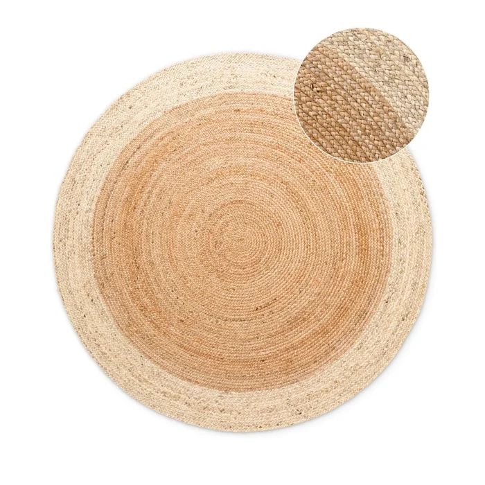 Jutový kulatý koberec Jutta 100 cm