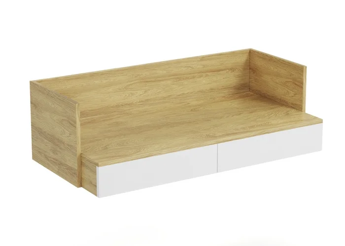 KALANCHOE psací stůl 2S – hikor přírodní a alpská bílá