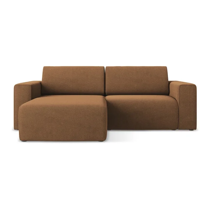 Kalea Levá Rohová Pohovka v Oranžové Barvě