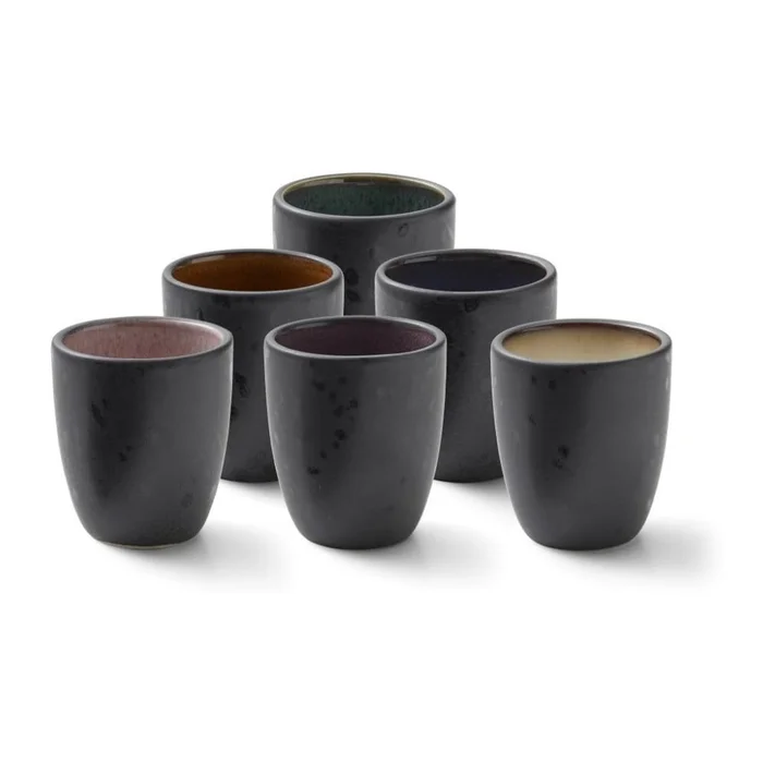 Kameninové espresso šálky v sadě 6 ks 100 ml Mensa - Bitz