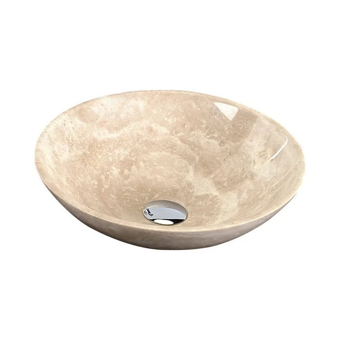 Kamenné kulaté umyvadlo 40 cm