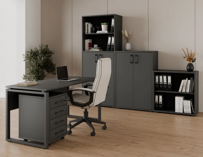 Kancelářská sestava GIANNI PREMIUM 4, antracit