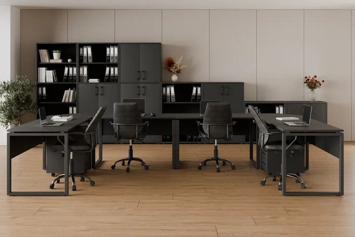 Kancelářská sestava NEJBY GIANNI PREMIUM 6 – antracit
