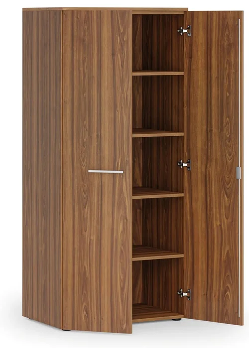 Kancelářská skříň PRIMO WOOD s dveřmi 800x500x1781 mm ořech