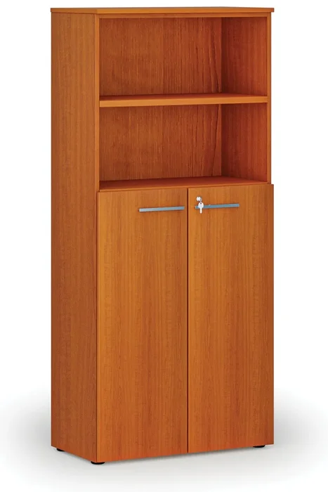 Kancelářská skříň PRIMO WOOD s uzamykatelnými dveřmi