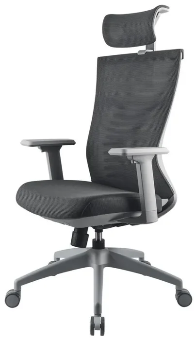 Kancelářská židle Yenkee - Ergonomická elegance v černo-šedé kombinaci