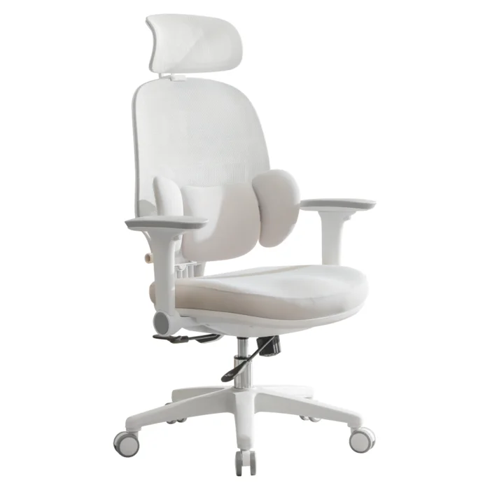 Kancelářské křeslo ABRAMO šedá/bílá