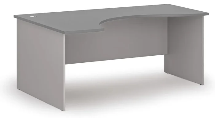Kancelářský psací stůl PRIMO šedý levý 180x120 cm