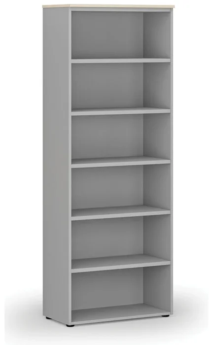 Kancelářský regál PRIMO šedá/bříza