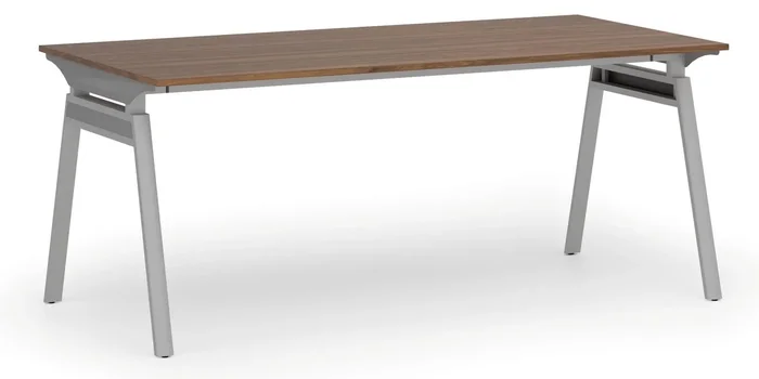 Kancelářský stůl PRIMO SIGMA 180x90 cm šedá/ořech