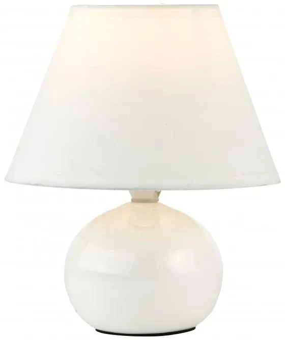 Keramická stolní lampa PRIMO bílá