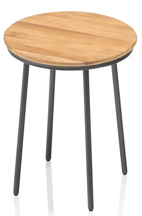KETTLER Tribe stolek Ø40 cm, antracit/teak