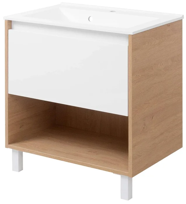 Kingsbath Lavedo Jersey 60 Koupelnová Skříňka s Umyvadlem