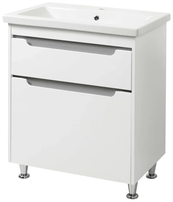 Kingsbath Lavedo Valencia Šedá Koupelnová Skříňka s Umyvadlem 70 cm