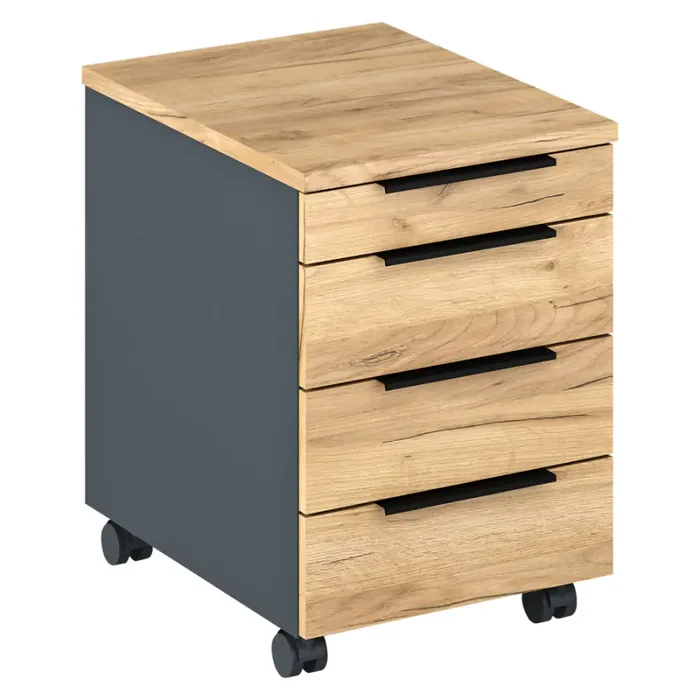 KLAUDIUS Typ 6 Kontejner grafit/dub artisan