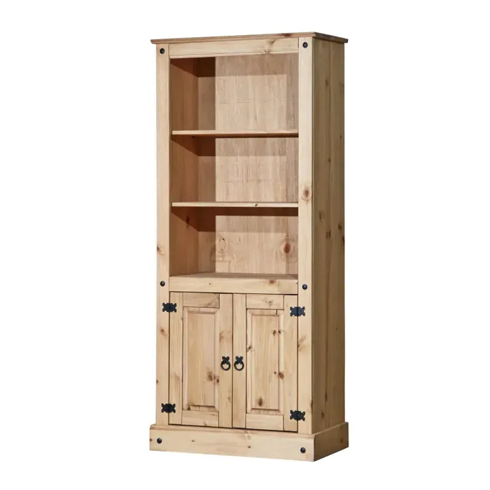 Knihovna CORONA z borovice voskovaná