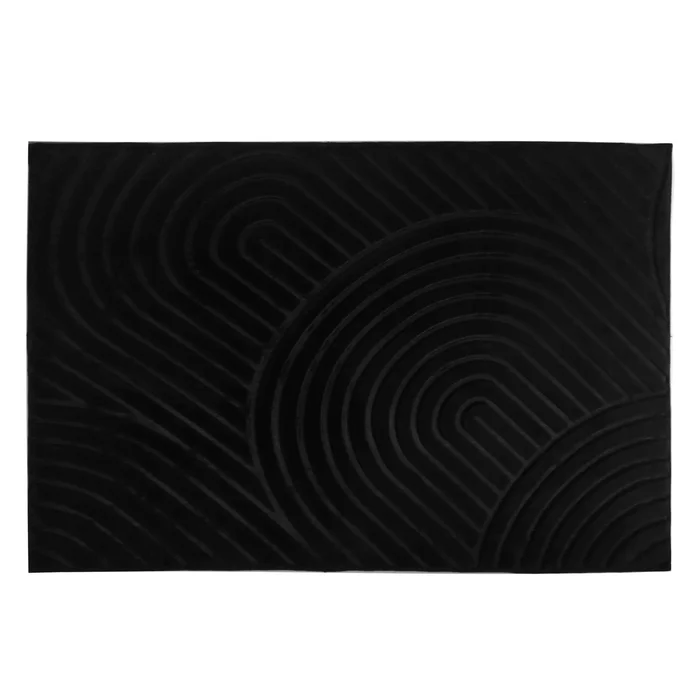 Koberec černý 75 × 100 cm – LUVRE