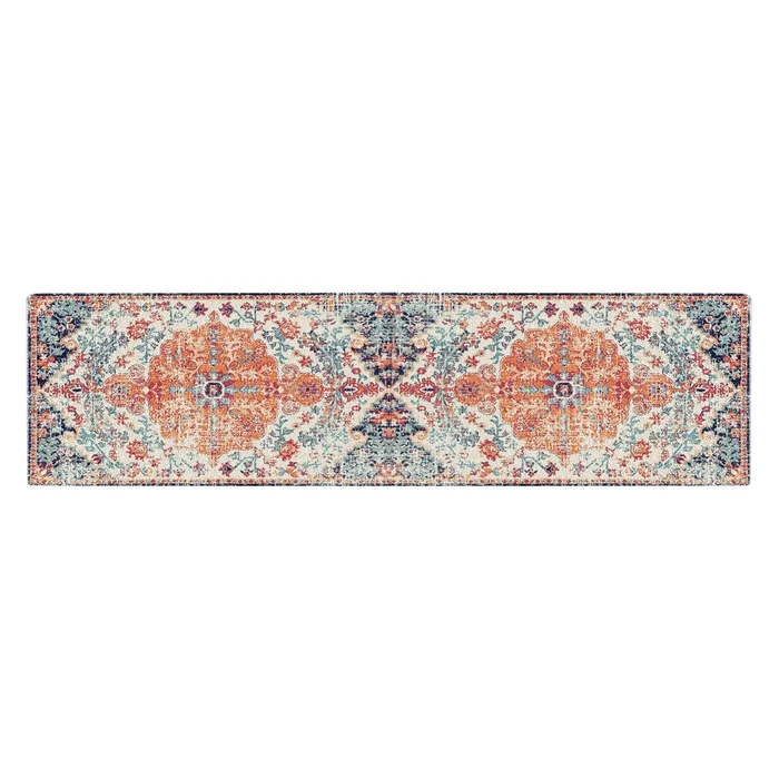 Koberec do předsíně 80×200 cm, bavlna/polyester, nízký vlas, protiskluzový