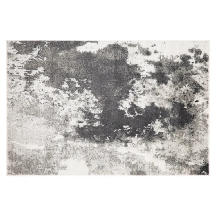 Koberec Estela 3 černá šedá bílá 67x120 cm