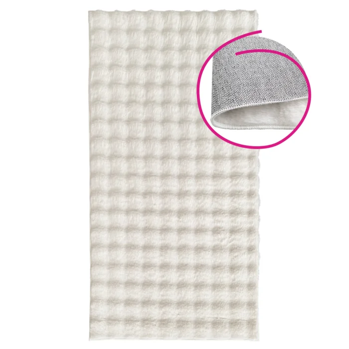 Koberec MAKON 80x150 cm – bílý s bubble vzorem