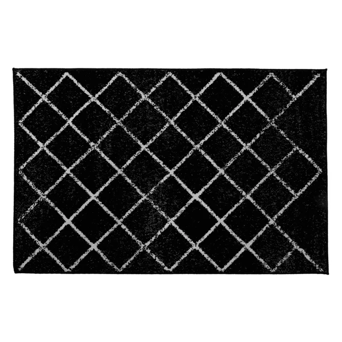 Koberec MATES TYP 1, 100×150 cm – černý vzor